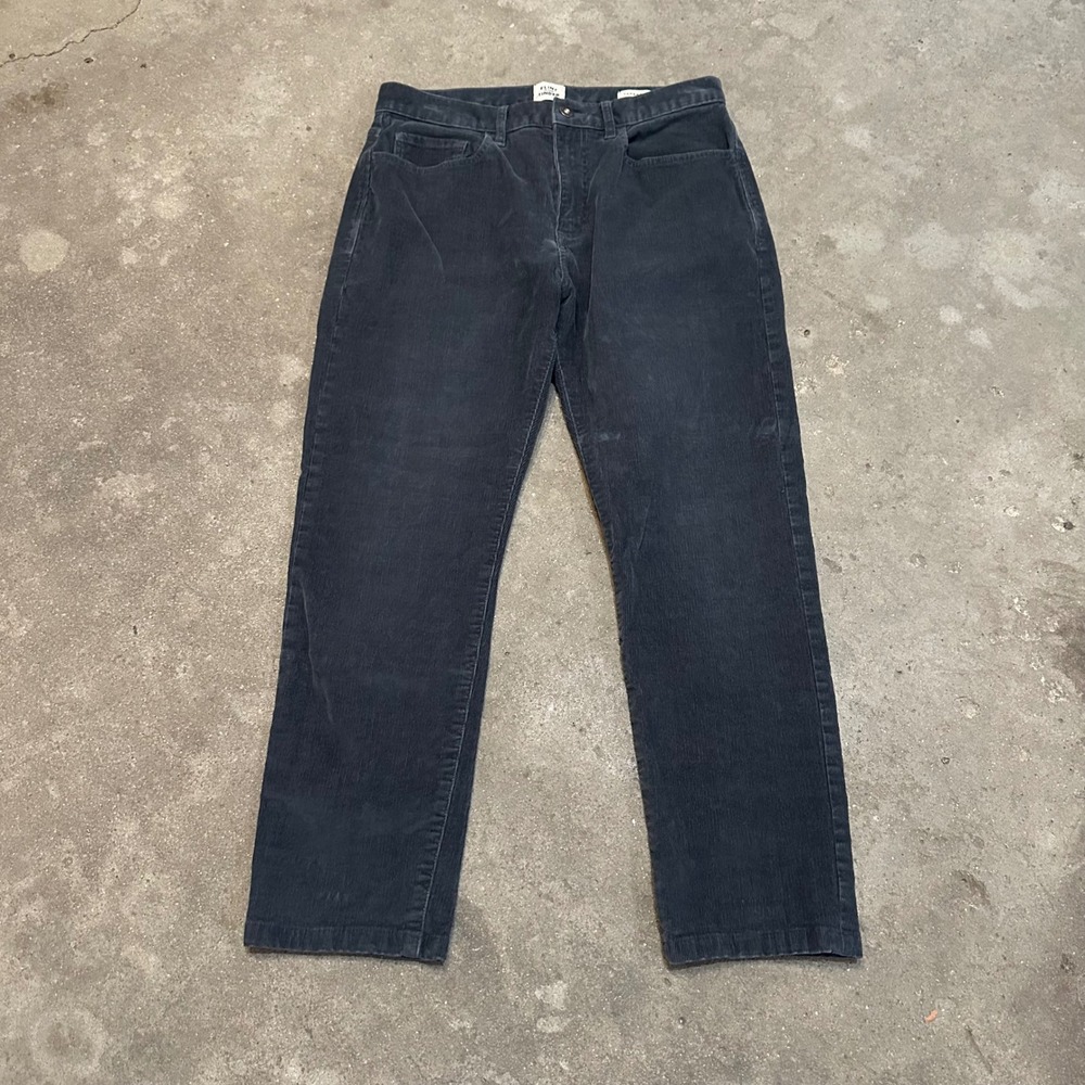 Flint and Tinder Corduroy Pants Mens 30x30 Grey Tapered Fit 365 Stretch Trousers